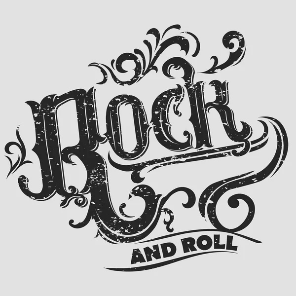 Rock music print — Stock Vector