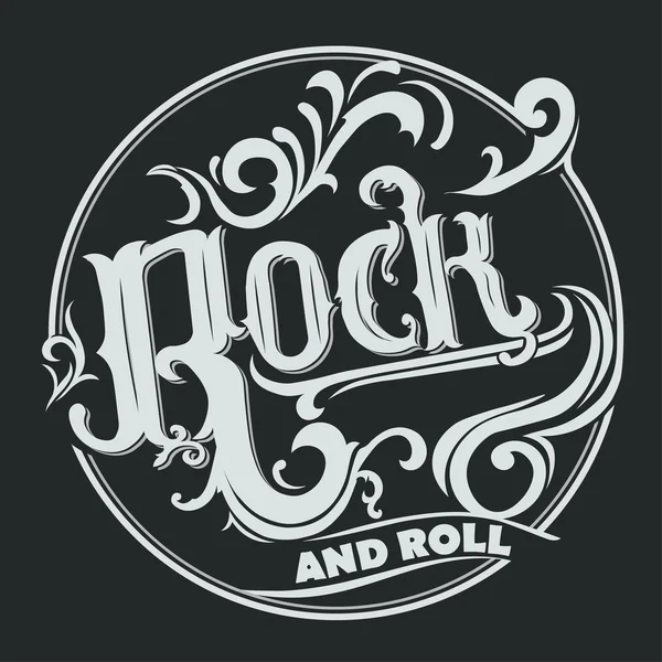 Rockmusik print — Stock vektor