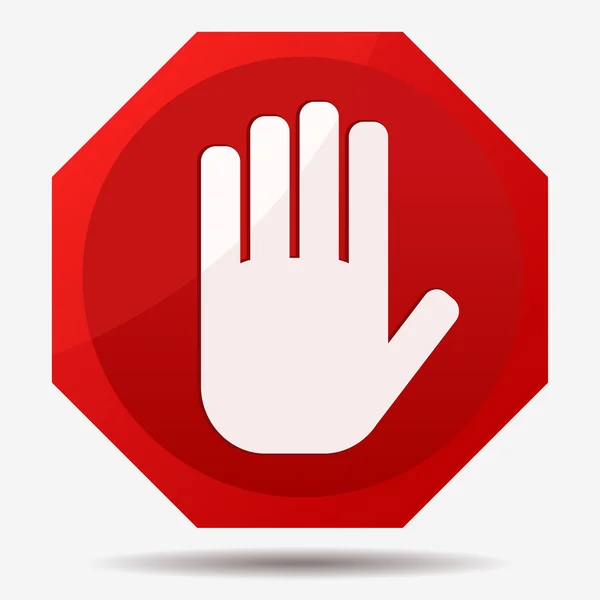 Stop hand sign — Stock Photo, Image
