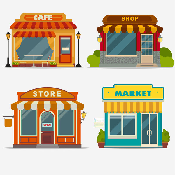 Market, Street shop, small store front