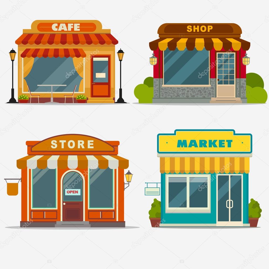 stor och liten butik stor och liten butik
