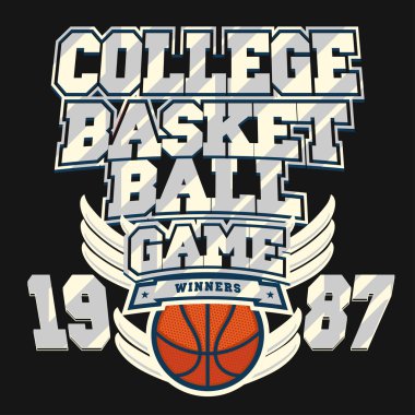 Basketbol t-shirt grafik tasarım