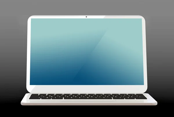 Laptop Computer Frontansicht — Stockfoto