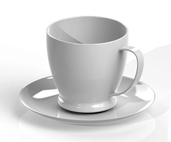 Kaffeetasse und Untertasse — Stockfoto