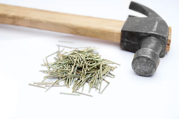 Hammer and nails — Stock Photo, Image