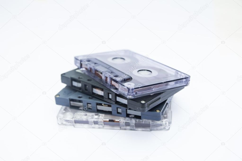 stack of cassettes