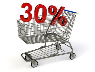 İndirim! süpermarket alışveriş sepeti