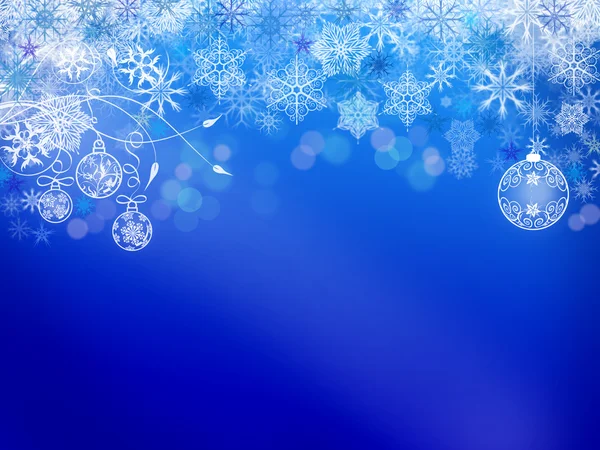 Fundo de Natal azul — Fotografia de Stock