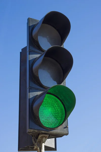 Ga! Groene verkeerslichten — Stockfoto