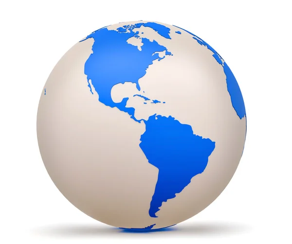 Globe - 3d model of Earth Planet — Stock Photo, Image