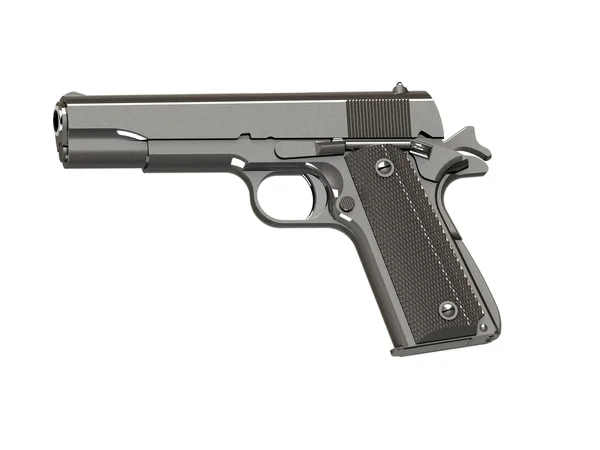 Pistola de acero 3D —  Fotos de Stock