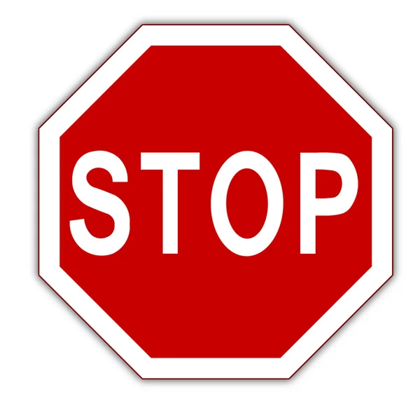 Red stop sign — Stock Photo, Image