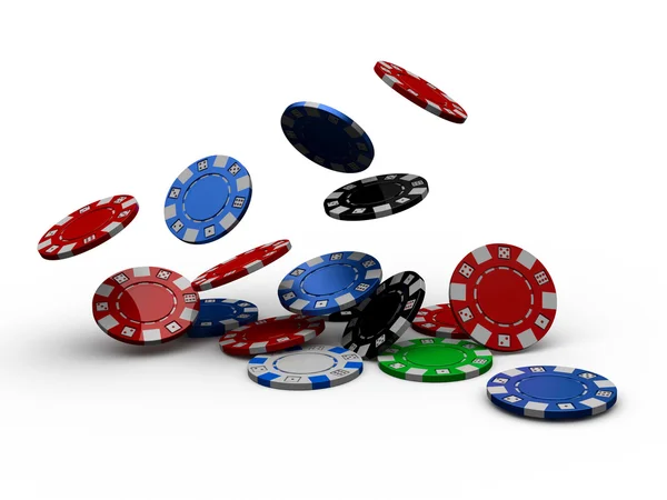 Casino poker chips — Stock Photo, Image