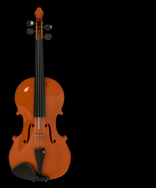 Violino sobre um fundo preto — Fotografia de Stock