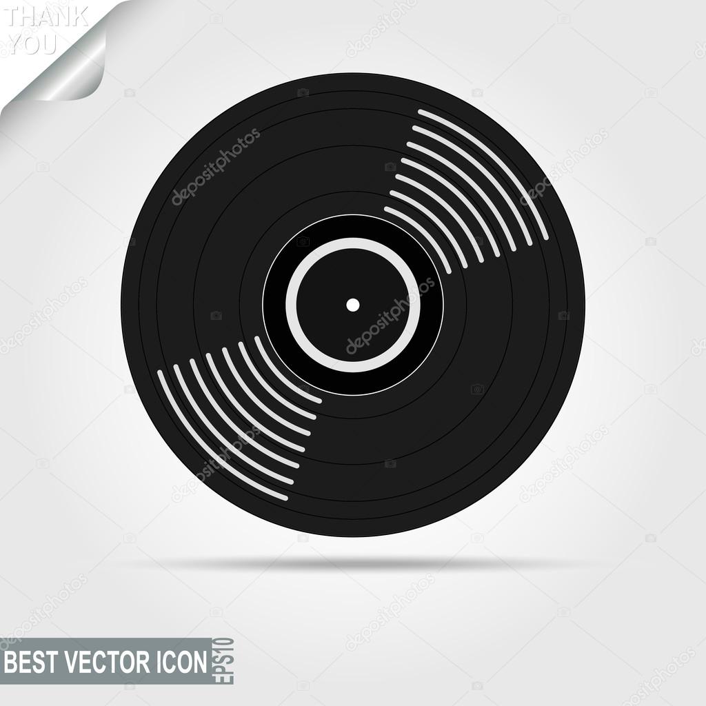 Vinyl Record icon. Vector