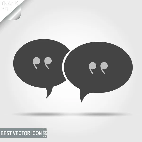 Hablar, Mensaje, Pictograma de Discusión, Icono de Chat - vector illu — Archivo Imágenes Vectoriales