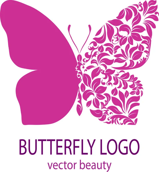 Butterfly logo — Stock Vector