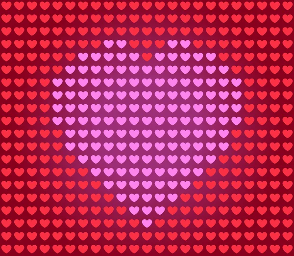 Herz für Valentinskarte — Stockvektor