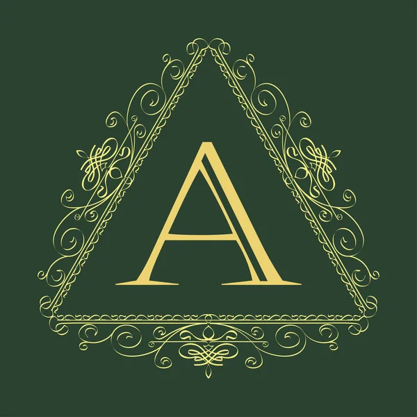 Plantilla de ornamento floral logo — Vector de stock