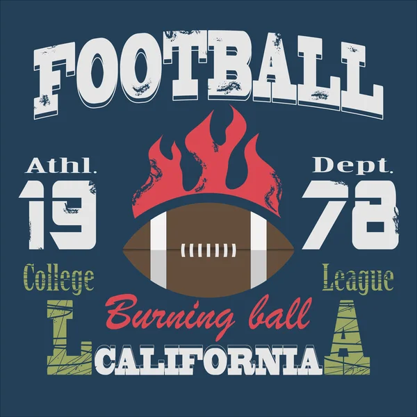 Вектор футболки California Sport Typography — стоковый вектор