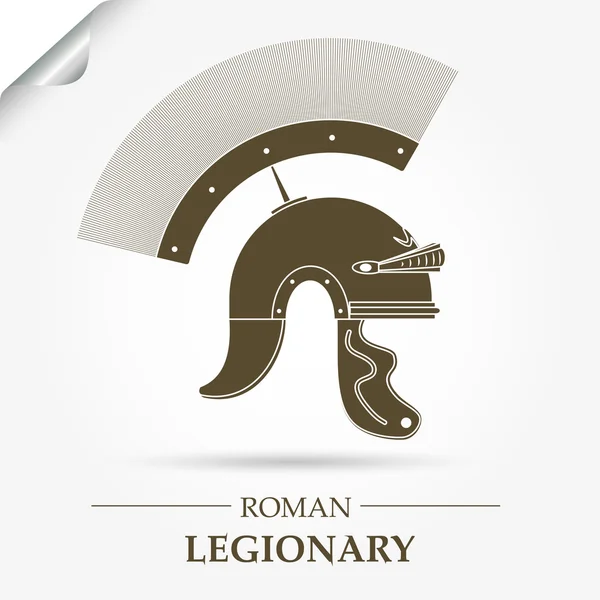 Roman Legionary Helmet — Stock Vector