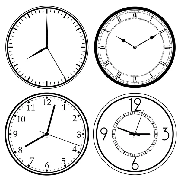 Plantilla Reloj de pared — Vector de stock