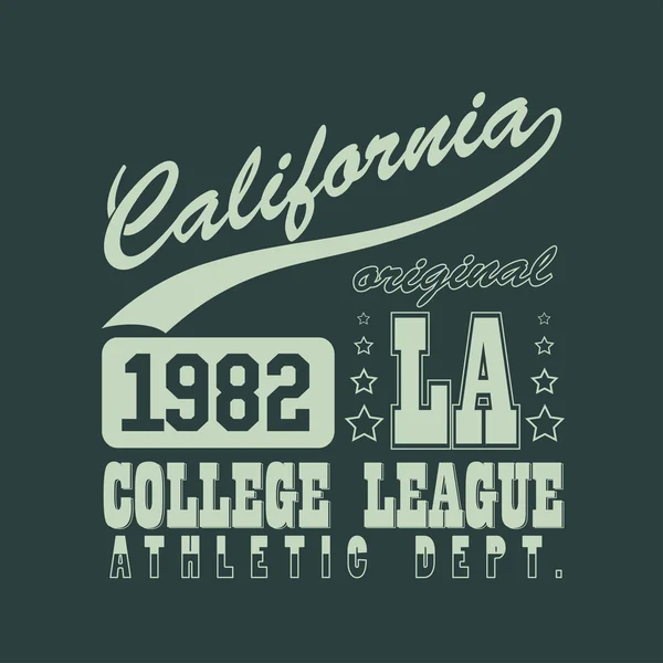 T-shirt Californie — Image vectorielle