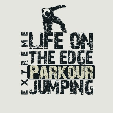 Parkour kavramı t-shirt