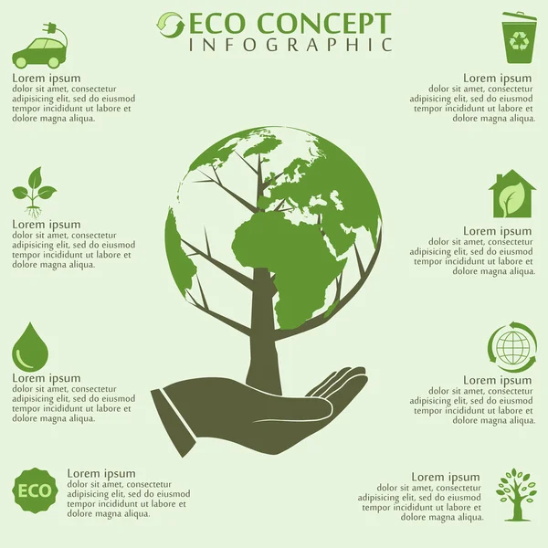 Ecologie infographics — Stockvector