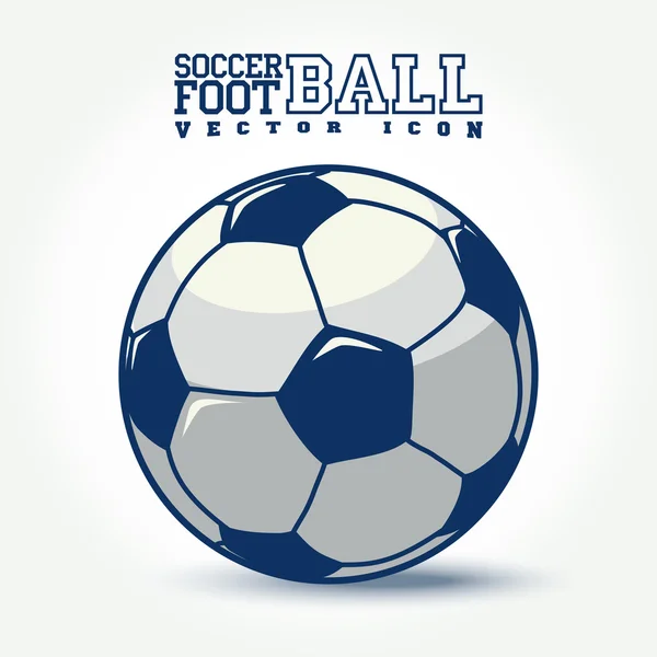 Icono de pelota de fútbol — Vector de stock