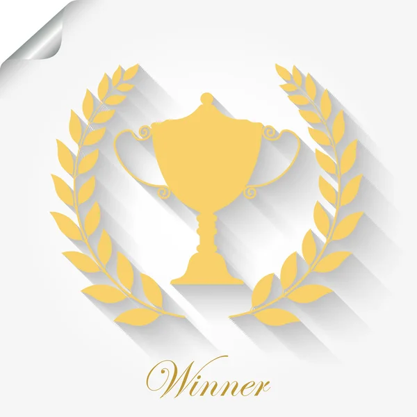 Кубок премії з лавровим вінком — стоковий вектор