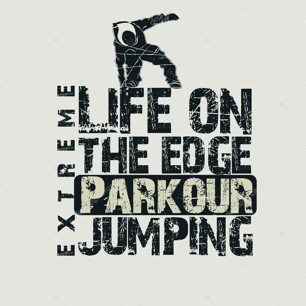 Parkour concept t-shirt Vector by ©ambassador80 77032509