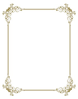Dekoratif çerçeve - vektör çizim