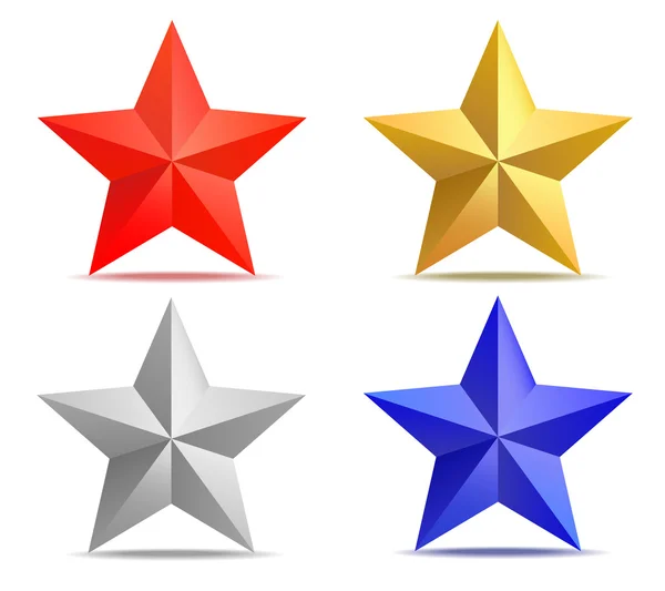 4 つ星 — ストックベクタ