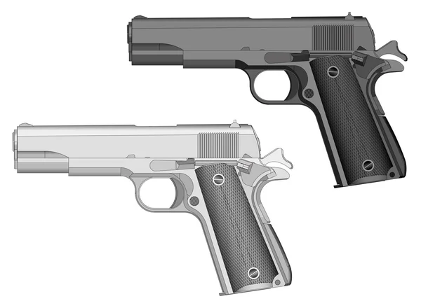 Handfeuerwaffe — Stockvektor