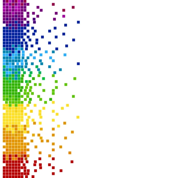 Κάθετη χρωματιστό pixel μωσαϊκό — Διανυσματικό Αρχείο