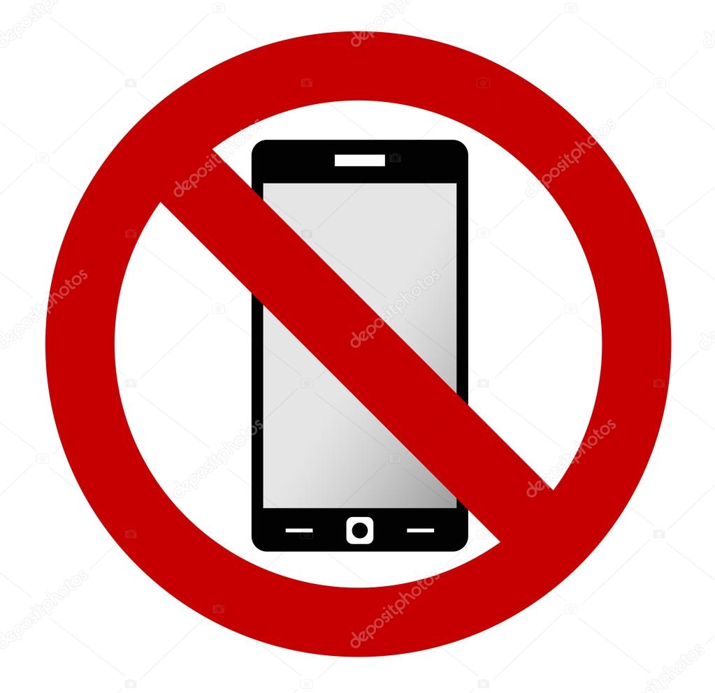 No mobile phone sign Stock Vector by ©ambassador80 78229752