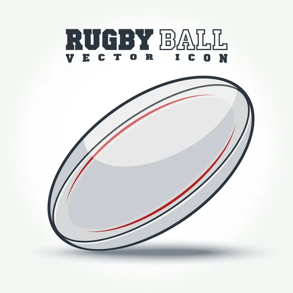 Icône de balle de rugby — Image vectorielle