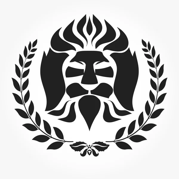 Logotype tête de lion — Image vectorielle