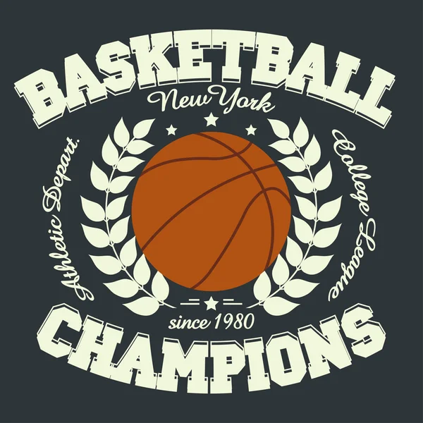 Basketball-T-Shirt — Stockvektor