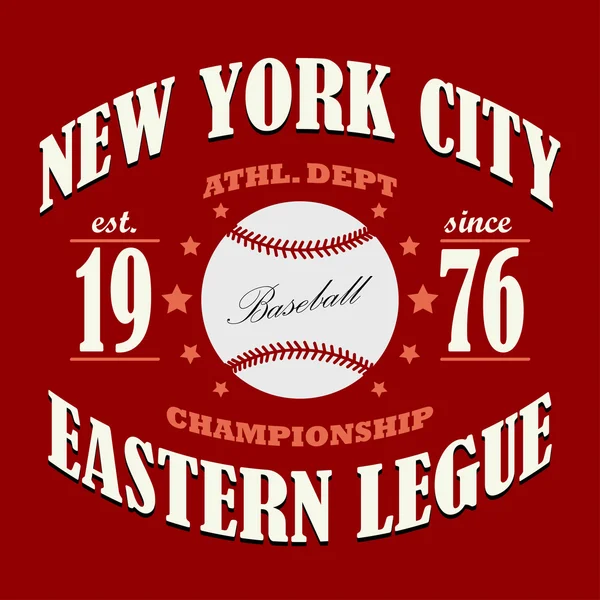 T-shirt baseball design graphique — Photo