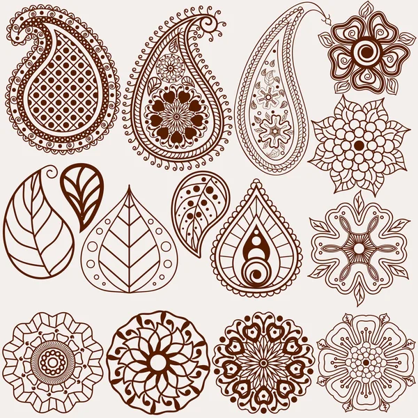 Floral set — Stock Vector