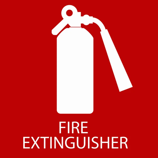 Πυροσβεστήρας σημάδι — Διανυσματικό Αρχείο