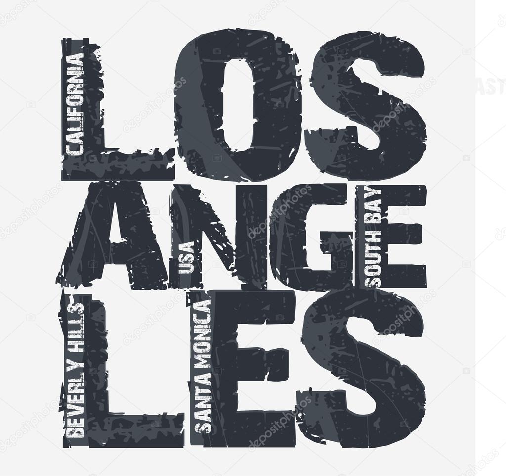 Los Angeles City Typography design