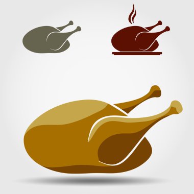 Tavuk vektör simgesi