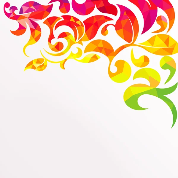 Streszczenie kolorowe liście geometryczne tło — Zdjęcie stockowe