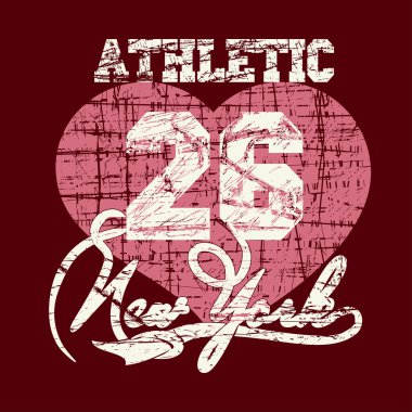 New York City tipografi grafik T-shirt