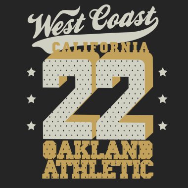 California spor T-shirt tasarım