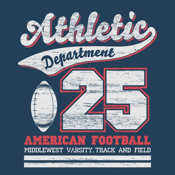 Αθλητικές Αθλητισμός t-shirt γραφικών — Διανυσματικό Αρχείο