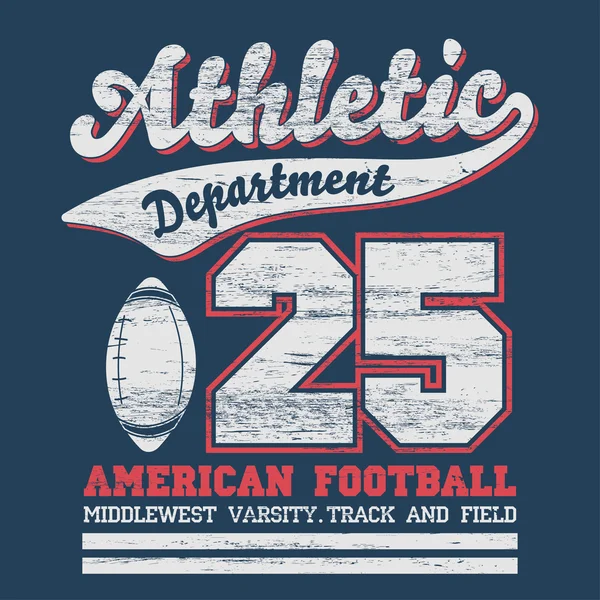 Deportes atléticos camiseta gráficos — Vector de stock